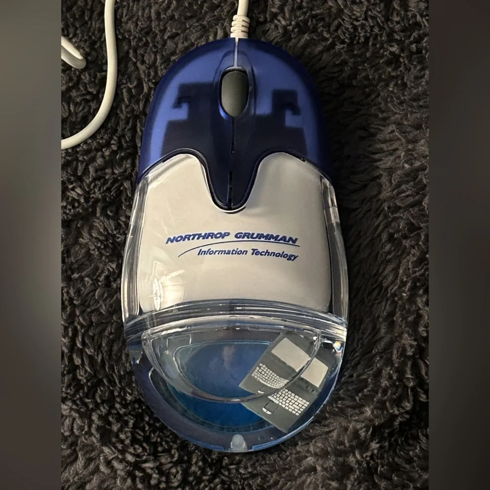 Awesome “Aqua Mouse” with Tiny Floating Laptop, Y2K Advertising -Not Tested-